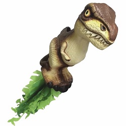 piñata de dinosaurio rex de carton pintada