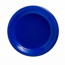 platos azules desechables para fiestas