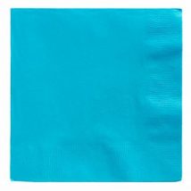 servilletas azul caribe desechable para fiestas de color