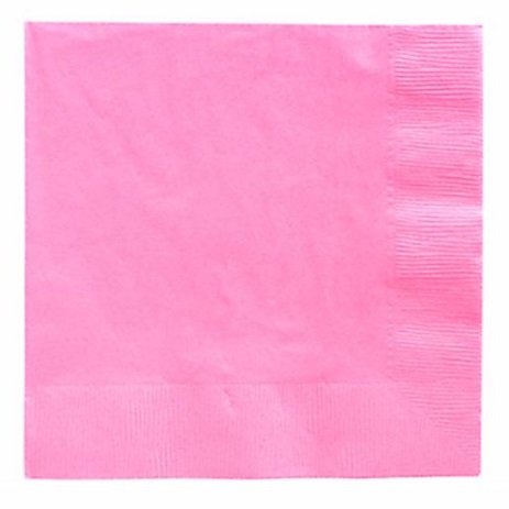 servilletas rosas de papel desechables para fiestas
