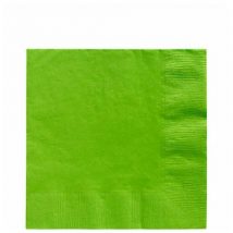 servilletas verde kiwi de papel desechables para fiestas