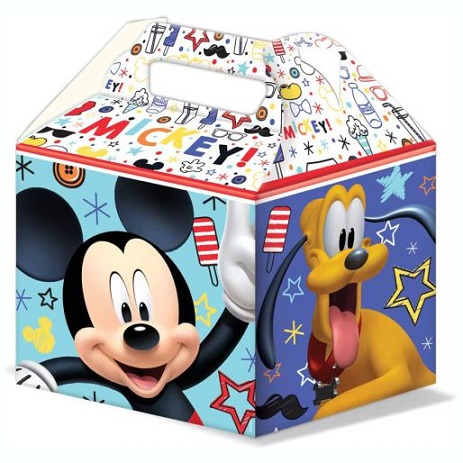 caja para dulces de mickey mouse, caja de carton mickey mouse