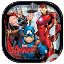 platos de los avengers cuadrados de carton para fiestas infantiles