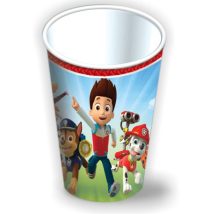 vasos de paw patrol de carton para fiesta infantil