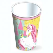vasos de unicornio de carton