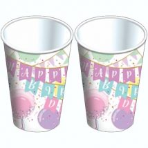 vasos de carton happy birthday