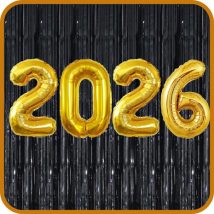 globos para decorar celbracion año nuevo numero 2026