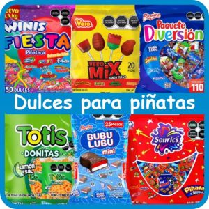 dulces para fiestas, dulces para piñatas, dulces piñatero