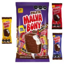 malva bony paleta de malvavisco cubierta de chocolate