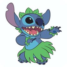 adorno movil de stitch figura decorativa para fiestas, tematicas, celebraciones o eventos infantiles