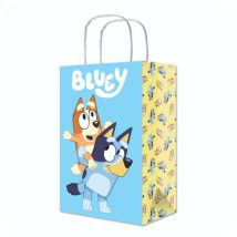 Bolsas para dulces de Bluey de papel bond para fiestas y cumpleaños infantiles