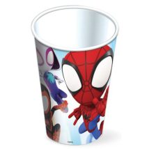 vasos de spidey de carton para fiesta y cumpleaños infantiles